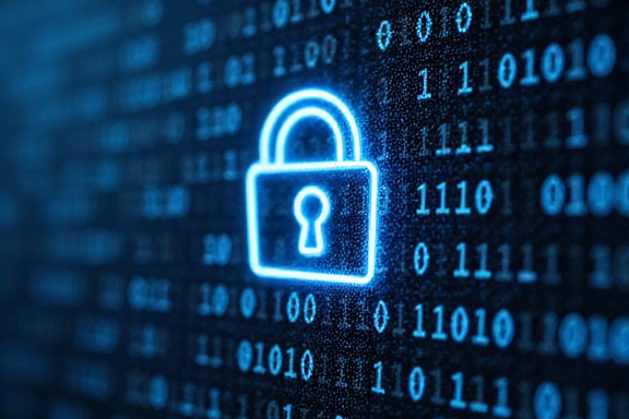 Ilustración de un candado digital representando la seguridad de las cookies esenciales.