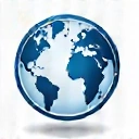 Icono de conexión global para accesibilidad.