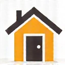 Icono de casa para comodidad del hogar.